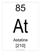 Astatine teachers printables