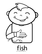Fish Sign teachers printables