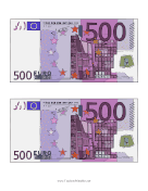 Five Hundred Euro Note Obverse