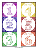 Group Labels teachers printables