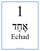 Hebrew 1 Masculine teachers printables