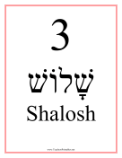 Hebrew 3 Feminine teachers printables