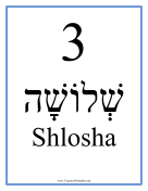 Hebrew 3 Masculine teachers printables