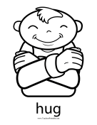 Hug Sign teachers printables