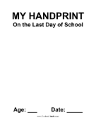 Last Day Handprint