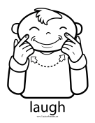 Laugh Sign teachers printables