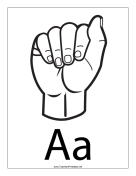 Letter A-Outline-With Label teachers printables