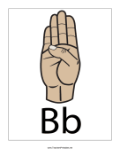 Letter B-Filled-With Label teachers printables