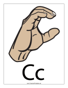 Letter C-Filled-With Label teachers printables