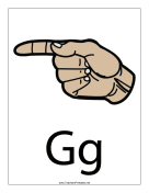 Letter G-Filled-With Label teachers printables