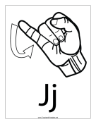 Letter J-Outline-With Label teachers printables