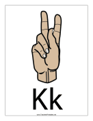 Letter K-Filled-With Label teachers printables