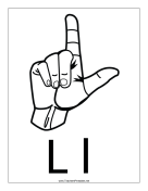 Letter L-Outline-With Label teachers printables