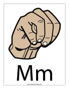 Letter M-Filled-With Label teachers printables