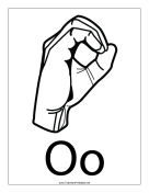 Letter O-Outline-With Label teachers printables