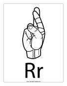 Letter R-Outline-With Label teachers printables