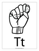 Letter T-Outline-With Label teachers printables