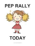 Pep Rally Sign teachers printables