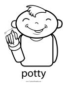 Potty Sign teachers printables