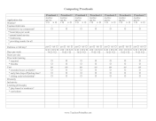 Preschool Comparison Chart teachers printables