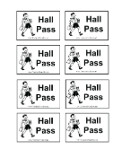 Retro Hall Pass teachers printables
