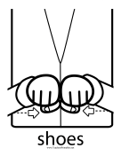 Shoes Sign teachers printables