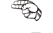 Sign Language H teachers printables