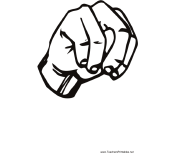 Sign Language N teachers printables