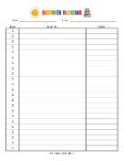 Summer Reading Log teachers printables