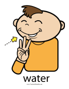 Water Sign Color teachers printables