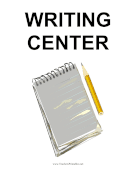 Writing Center teachers printables